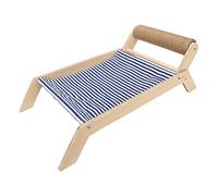 Hamac pour Chat, Anti-secousses, Design Minimaliste, Lit surélevé pour Chat, Meubles pour Chat, Lit Hamac surélevé pour Animal de Compagnie, Utilisation Quatre (Lit à roulettes