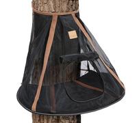 Hamac pour Chat, Caverne De Sommeil en, Hamac pour Animal De Compagnie avec Porte Enroulable, pour Extérieur Jardin Arrière-Cour Terrasse Pelouse Camping Randonnée