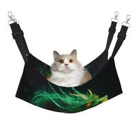 Hamac pour chat Dragon chinois pour cage à suspendre - Lit doux pour animal domestique avec sangles réglables et crochets en métal - Lit réversible double face à suspendre - Hamac de couchage doux