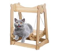 Hamac pour chat en bois, balançoire pour chat en bois | Hamac suspendu pour animaux de compagnie - Lit pour chat, hamac d'intérieur pour chats, canapé pour chats, chiens, lapins, chatons et petits ani
