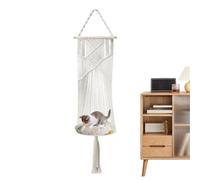 Hamac pour chat en macramé | Lit multifonction bohème pour chat - Lit en corde de coton tissée à la main pour fenêtre, coin, porche, jardin