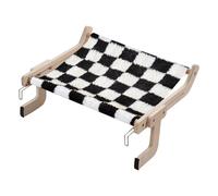 Hamac pour chat - Large utilisation Bell - Siège pour chat - Étagère de fenêtre réglable pour chat, lit en bois pour animaux de compagnie, tache de sieste simple, lumière du soleil