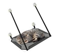 Hamac pour chat - Lit d'assise à ventouse pour chat domestique - Nid de repos suspendu pour appartement, chambre à coucher, balcon, terrasse