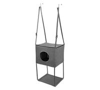 Hamac pour chat - Lit pour chat suspendu à la porte | Hamac d'escalier pour chat respirant | Maison suspendue pour porte de chat | Hamac pour fenêtre de chat | Lit pour chat, cintre réglable