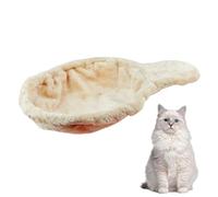 Hamac Pour Chat Lit Radiateur Pour Chat Lit Pour Chat SuréLevé 30cm Forme De CuillèRe Grand Hamac Pour Arbre à Chat Lit Suspendu Pour Chat Doux Et Anti-Rayures Accessoires Pour Arbre à Chat Beige