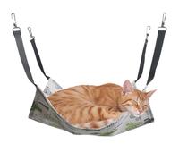 Hamac pour Chat | Nid Chaud et Confortable doublé en Polaire - Hamac d'hiver pour Chat | pour Chaton, Furet, Lapin, Hamster, Souris, Maison, extérieur, fenêtre, Chevet