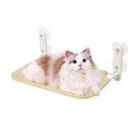 Hamac pour chat pour fenêtre - Barre de siège suspendue pour chat montée sur la fenêtre | Lit suspendu peu encombrant pour bronzer sur le balcon, hamac surélevé pour fenêtre de chat, plus stable et si