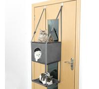 Hamac pour Chat, Respirant, Pliable, À Fixer sur Une Porte, Perchoir pour Chat Amovible Et Réglable, Lit Suspendu pour C-Hat D'intérieur, Lit Suspendu/suré 40 X 33 Cm