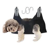 Hamac pour chien à couper les griffes - Hamac pour chien - Aide à la relaxation et à la retenue - Hamac respirant et réglable pour le toilettage des chiens, Noir S, voir description, Voir description