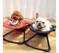 Hamac pour Chien pour Salon intérieur, lit balançoire à Bascule pour Animaux de Compagnie, Lits pour Chiens Pliables et Respirants, canapé pour Chat, pour intérieur et extérieur,Noir