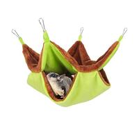 Hamac pour chinchilla, hamac pour cage à chinchilla, lit d'écureuil double couche | Échelle de sucre portable, hamac doux à suspendre pour animaux de compagnie, petit accessoire de cage pour animaux