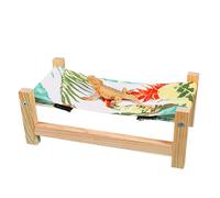 Hamac pour Dragon Barbu Plateforme de Repos en Bois pour Reptiles