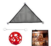 Hamac pour Dragon Barbu | Repose-Serpent avec Boule,Hamac Jouet d'escalade pour Reptile | pour Gecko, Caméléon, Terrarium, Enrichissement, Distribution de Légumes