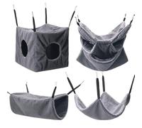 Hamac pour Furet en Cage Lit tunnel doux et chaud en peluche pour se cacher