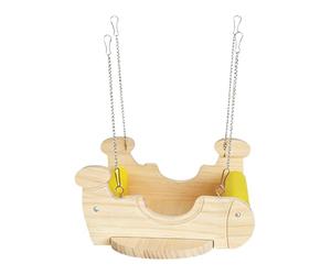 Hamac pour furet jouet à bascule en bois en forme d'avion | Hamac de jouet pour cochon d'Inde pour Hamster, Rat coucou nain, hérisson, chinchilla, lapin, furet