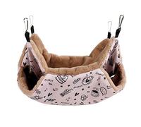 Hamac pour furet, lit pour furet avec design double couche, lit pour furet, hamster - Plusieurs espaces de jeu et de cachette pour chinchillas, furets, lapins, cochons d'Inde et petits animaux de