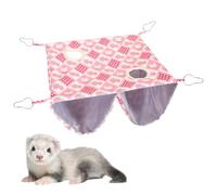 Hamac pour Furet,Rat et Cochon d'Inde,Tunnel Suspendu Double Couche avec 4 Crochets en Acier Inoxydable,Convient Également Aux Hamsters,Planeurs de Sucre,Ecureuils et Chinchillas pour Jouer et Dormir