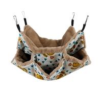 Hamac pour hamster, chinchilla, hamac à 3 couches pour cage - Hamac confortable pour furets, lapins, cochons d'Inde et autres petits animaux de compagnie - Accessoire parfait pour cage