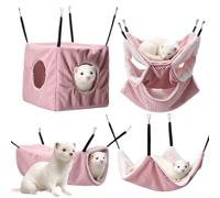 Hamac pour hamster et petits animaux Tunnel En Peluche Chaud Cachette Lit | Refuge petits animaux pour hérisson, chinchilla, écureuil : moments de , repos et exploration