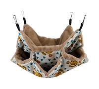 Hamac pour hamster - Lit pour furet avec design à trois couches, hamac pour furet pour cage, hamac pour animaux domestiques, chinchillas, furets, lapins, cochons d'Inde et autres petits animaux de