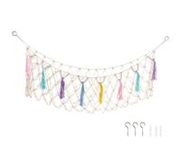 Hamac pour jouets - 150 x 40 cm, hamac pour animaux en peluche, filet de rangement en maille | Fixation murale pour chambre à coucher, chambre d'enfant, salle de jeux, fenêtre de chevet, garderie