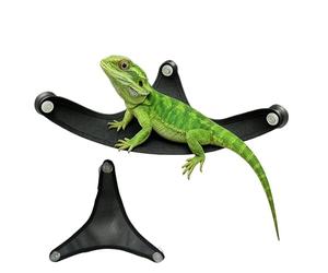 Hamac pour lézard - Filet respirant en maille avec ventouses | Tapis dragon barbu | Per, caméléon et rongeur, dormir, se reposer, jouer