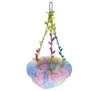 Hamac pour oiseaux | Inséparable - Nid d'oiseau chaud d'hiver en peluche pour aras, perruches, calopsittes, cacatoès, inséparables