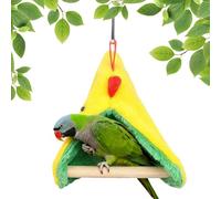 Hamac pour oiseaux - Lieu de repos chaud d'hiver à suspendre - Nid triangulaire, pour et pinsons pour dormir dans la cage à la maison dans le zoofachhandel