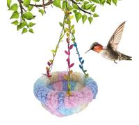 Hamac pour oiseaux - Lit d'élevage en forme de conure - Hamac en peluche pour perroquet, perruche, cacatoès, pinsons, conures