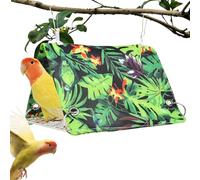Hamac pour Oiseaux pour Cage - Perchoir Nid D'Été pour Oiseaux,Perchoir Cabane d'Été pour Conures Gris d'Afrique Cacatoès Aras Canaris Inséparables Escalade