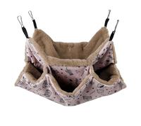 Hamac pour petits animaux - Hamac cage à furet | Hamac triple couche pour jouer et se reposer pour animaux de compagnie, hamac suspendu, cage de lit pour petits animaux pour perroquets, échelles à