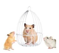 Hamac pour Petits Animaux,Jouets en Maille Métallique pour Hamsters - Maison Cage Balançoire Nid Fournitures pour Sugar Glider Écureuil Lapins Nains Cochon d'Inde Et Autres Petits Animaux