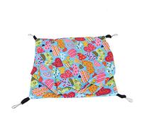 Hamac pour petits animaux |Lit pour animaux de compagnie en peluche chaud d'hiver et lieu de repos suspendu pour hamsters/écureuils/oiseaux |Accessoire de cage en toile, (S(7,8x6,5x2,6 cm/3,1x2,6x1