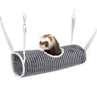 Hamac pour Petits Animaux Lit Tunnel pour Cochon dInde Tunnel de Suspension pour Hamster Lit Hamac F Animalerie < Rongeur < Accesso