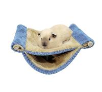 Hamac Pour Petits Animaux - Nid En Peluche 20 X 14 X 10 Cm, Lit À Ossature Bois, Structure Tunnel Avec Polaire Douce Et Sangles De Suspension Sécurisées | Lieu De Repos Pour Animaux De Compagnie, Pour