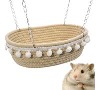 Hamac pour petits animaux : panier suspendu en chinchilla de cochon d'Inde de 7,09 x 9,84 x 3,54 pouces, cachette de cage de furet, animal de compagnie chaud | Accessoire pour furets écureuils