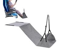 Hamac pour pieds d'avion - 45 cm, repose-pieds réglable | Support de repose-pieds pliable portable | Matériau en nylon rembourré doux | Voyage - longs vols, bureau