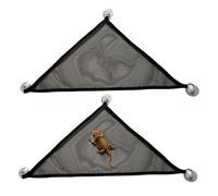Hamac pour reptile Dragon Barbu | 2 cachettes en grillage pour reptiles | Accessoire pour Cage de Furet | Intérieur Extérieur Iguanes Anoles Geckos Serpents Caméléon Écureuil Phalanger Volant