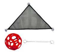 Hamac pour reptiles | Chaise longue d'exposition avec boule - Jouet d'escalade type hamac | Pour exercice et alimentation de gecko en terrarium