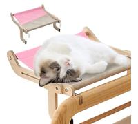 Hamac PRITOK pour Chat - Lit Chauffant de Fenêtre Suspendu - Stable jusqu'à 18 kg (Rose)