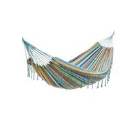 Hamac rayé double à franges