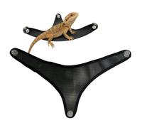 Hamac serpent portable, ventouse en respirante, lit dragon barbu de 45,7 cm avec forte adhérence, filet en nylon avec fonction d'installation facile, accessoire pour réservoir de reptiles