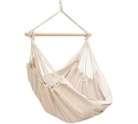 Hamac Siège XXL de AMANKA 2 personnes chaise fauteuil suspendu 100% coton Beige