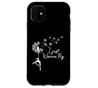 Hamac Silks I Just Wanna Fly Pissenlit Aérien Yoga Cadeaux Coque pour iPhone 11