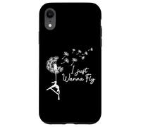 Hamac Silks I Just Wanna Fly Pissenlit Aérien Yoga Cadeaux Coque pour iPhone XR