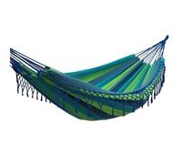 Hamac simple à franges bleu vert