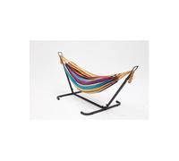 CONCEPT USINE | Hamac sur Pied avec Support métal | 1 Personne | Toile en Tissu Polyester | Charge Max 130 kg | Copacabana Multicolore | pour Jardin Balcon Extérieur et Terrasse | Résiste à l'eau