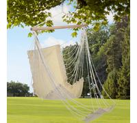 Hamac Suspendu En Textile Pour Jardin Avec Repose-Pieds Beige