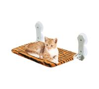 Hamac Suspendu pour Chat Fenêtre | Siège Pliable sans Cordon Doux Respirant | Couchette avec Ventouses Puissantes Accroche Fenêtre,pour Chats de Toutes Tailles et Chatons sur Le Rebord en