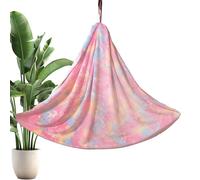 Hamac Suspendu pour - Hamac Sensoriel Luminescent pour Sieste - Couverture en Flanelle Douce pour Enfant,pour Chambre d'enfant Jardin Maison Intérieur et Extérieur